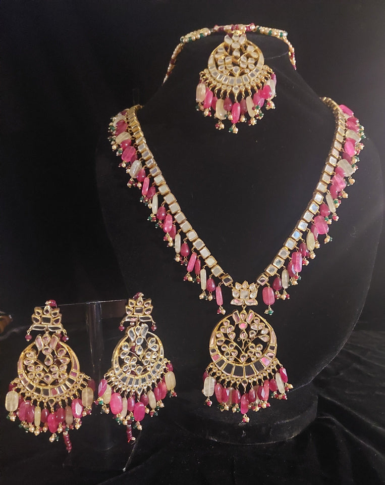 real stones jewelry, bridal sets, gold plated jewelry