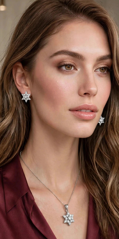 Starlight glow 926 Silver pendant set
