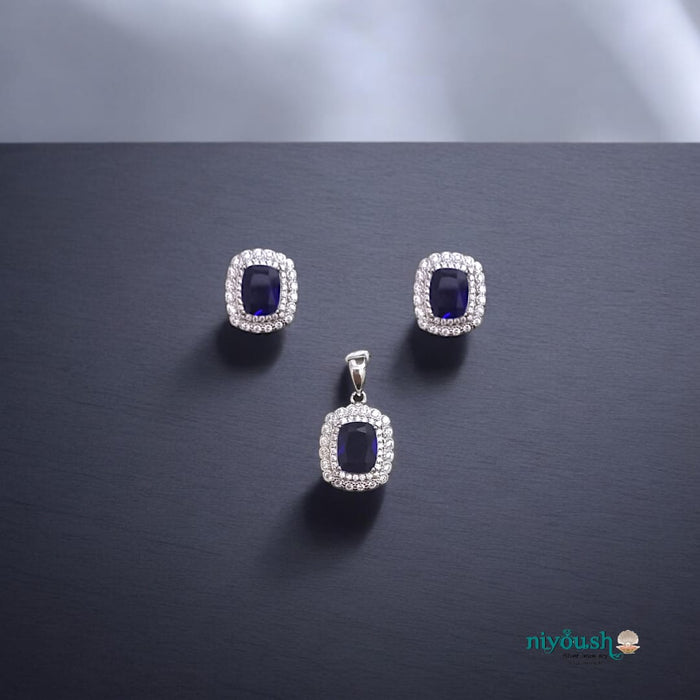 Azita Silver Pendant Set