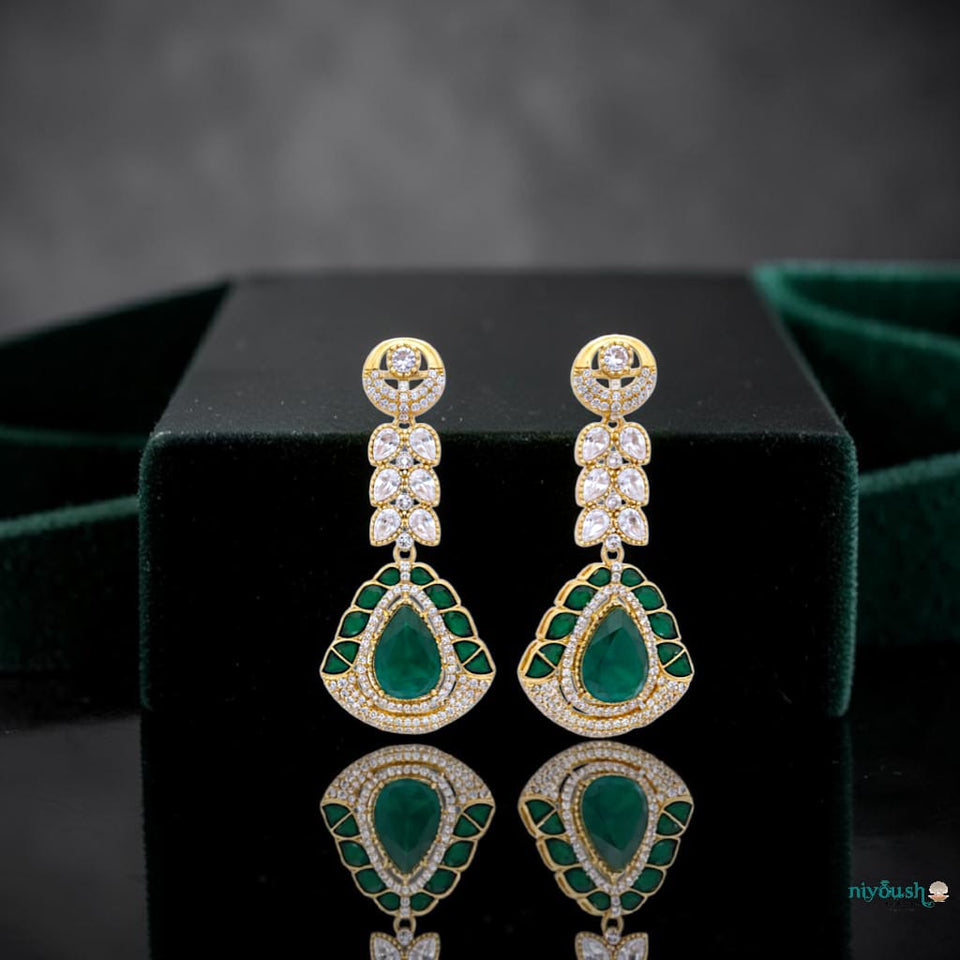 Gul-e-Rang Dangly Earrings