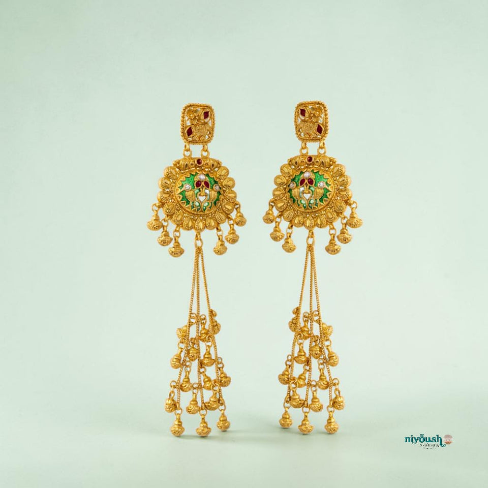 Jhangharia Kashmiri Long Earrings