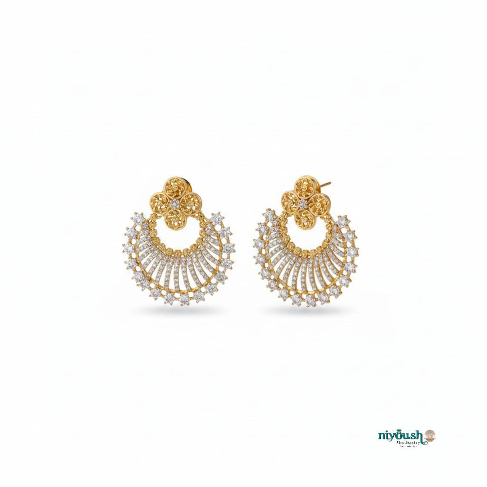 Gangajamni Artificial gold plated earrings