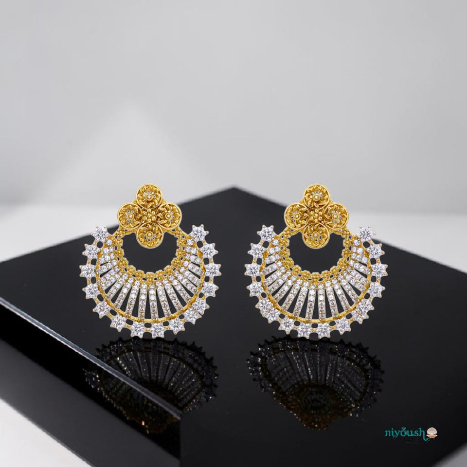 Gangajamni Artificial gold plated earrings
