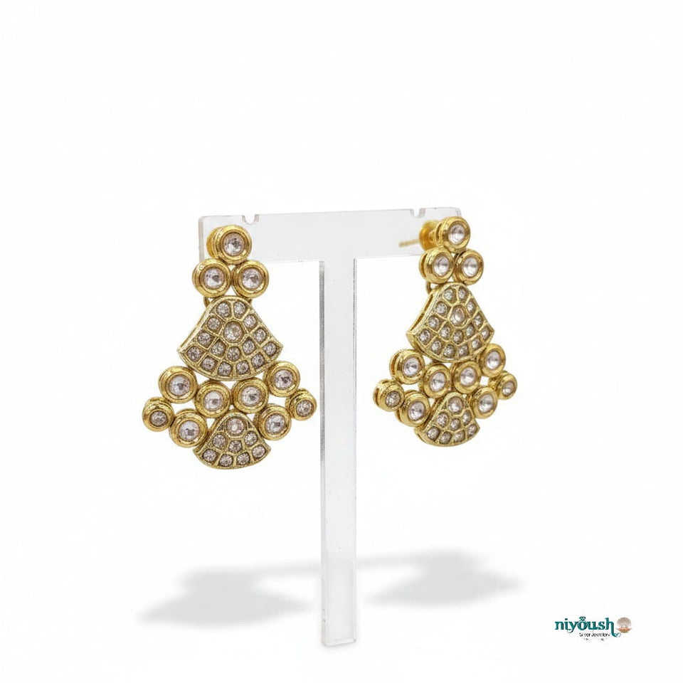 Noor zara kundan artificial Earrings