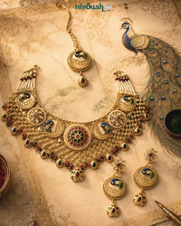 Mor pankh  Artificial bridal set