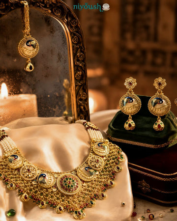 Mor pankh  Artificial bridal set