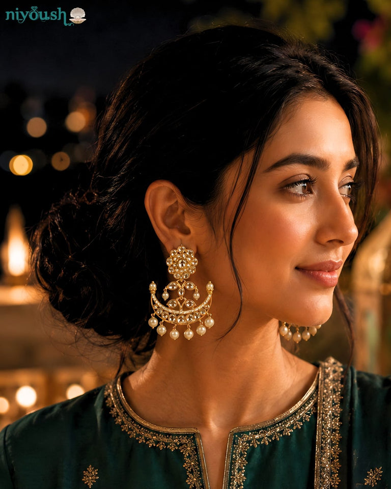 Noor chand bali goldplated Artificial Earrings