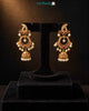 Range Noor Artificial gold plated jhumkas with green and ruby stones