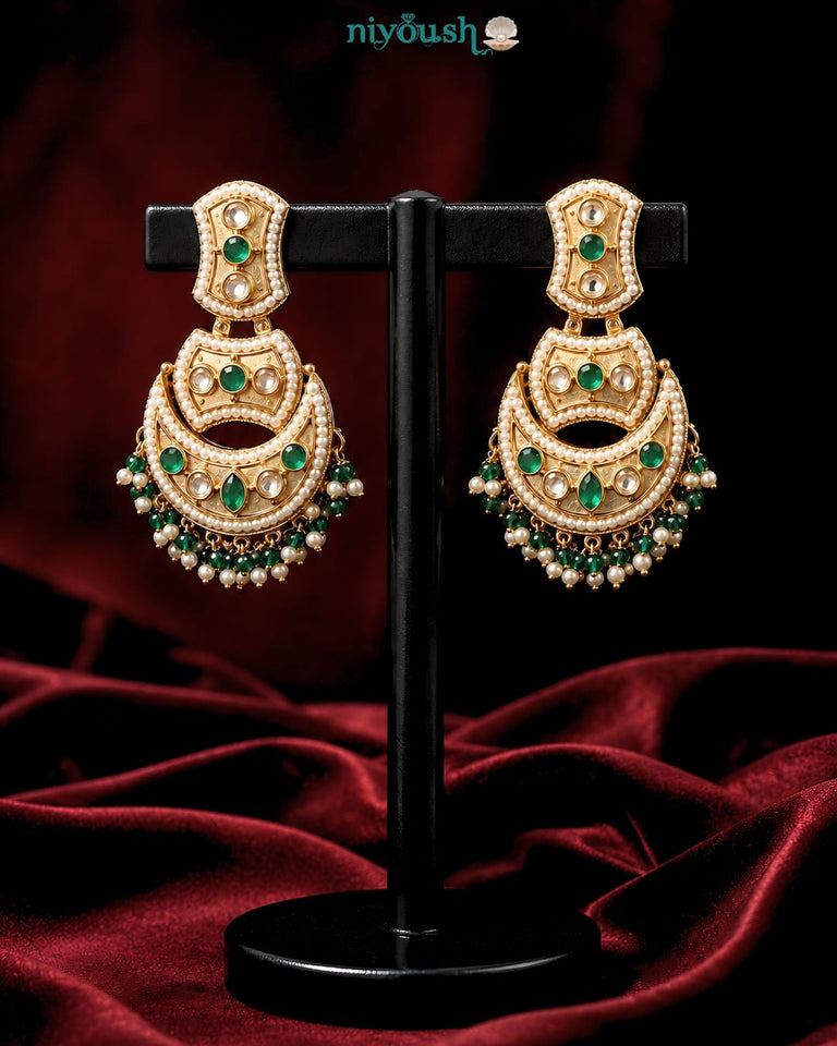Chandini gold plated kundan Artificial Earrings