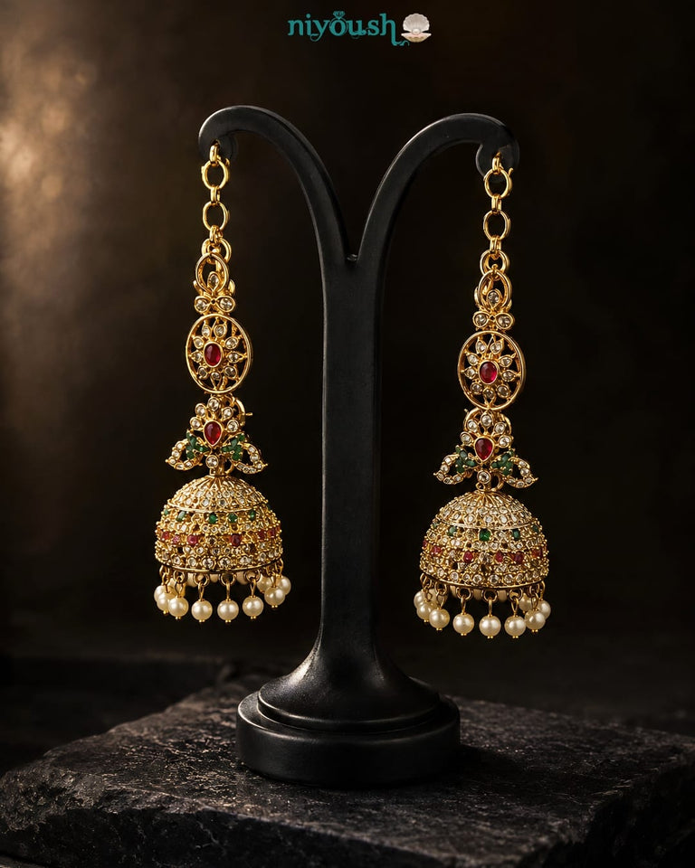 Sahara Artificial gold-plated jhumkas
