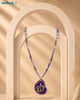 Amethyst 925 Silver Allah Pendant