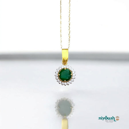 Farah Gold Plated Pendant Set