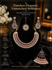 Royal Rani Har Double side 925 Silver Bridal set