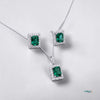 Emerald Aura Pendant set