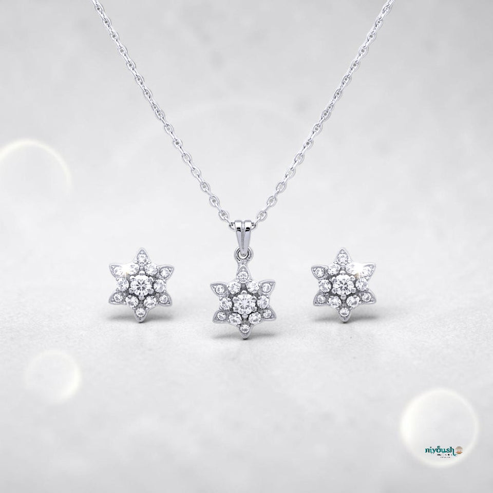 Starlight glow 926 Silver pendant set