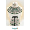 Emerald Royal Silver Bridal Set