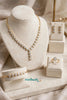 Celeste Halo - Gold Plated Diamond-Cut 4-Piece Bridal Set