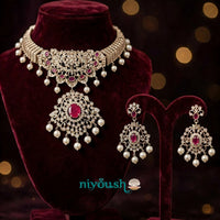 Noor Mahal - Ruby Royale Choker Set