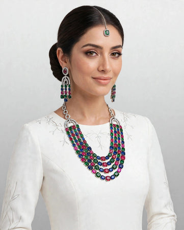 Rasha Rani Har Multi color Artificial Set