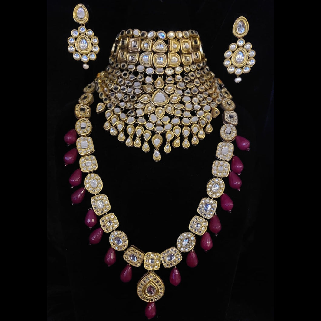 kundan-kundan jewellery-kundan jewelry-bridal set-kundan set