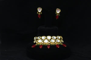 kundan jewellery-kundan studs-kundan earrings-choker-choker for women