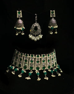 bridal set-niyoush set-bridal jewelry-engagement jewelry-nikkah jewellery